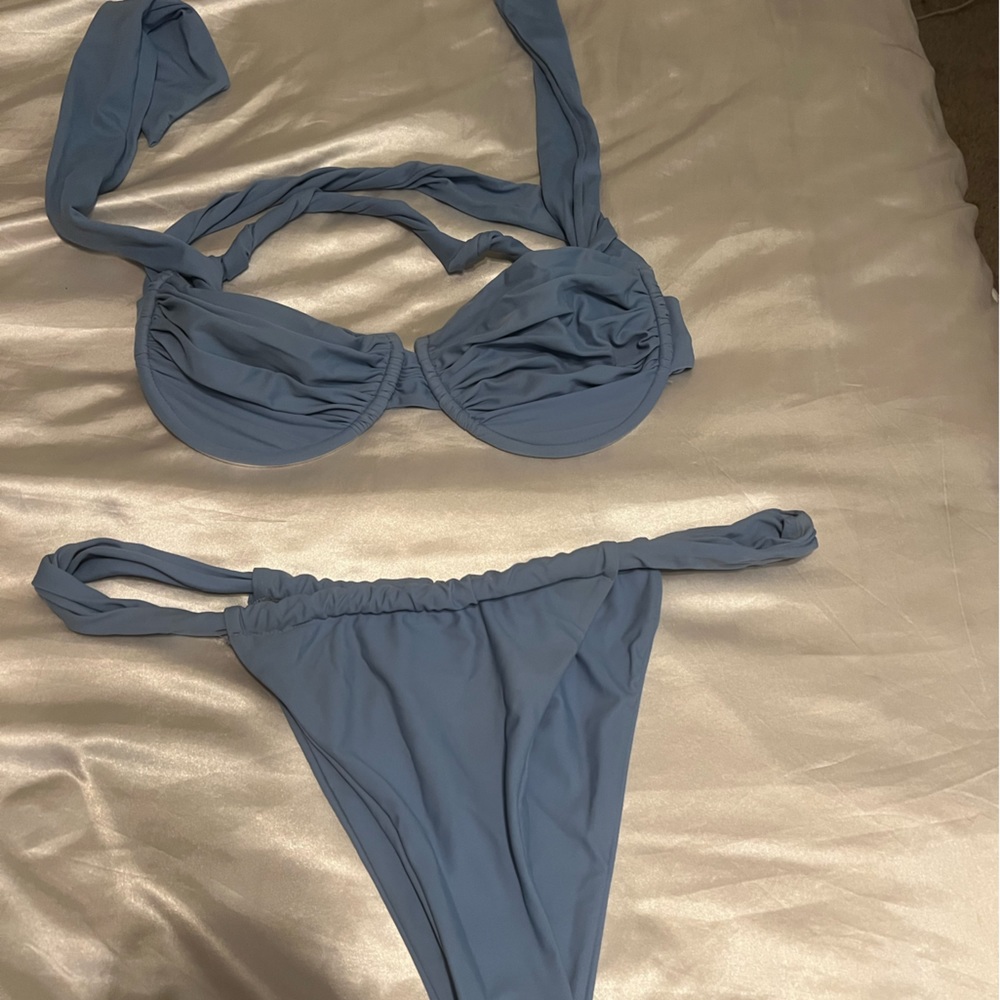 Blue bikini